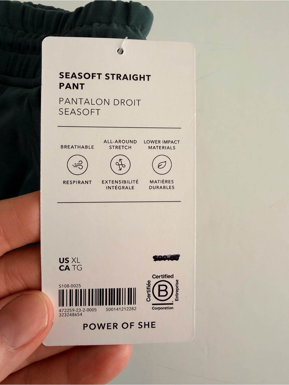 Athleta Seasoft Mid Rise Straight Pant NEW XL - Picture 6 of 8